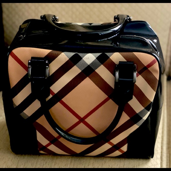 Burberry XL Nova Check Boston Bag - Picture 2 of 11